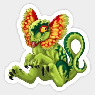 Dilophosaurus: Apple Sticker